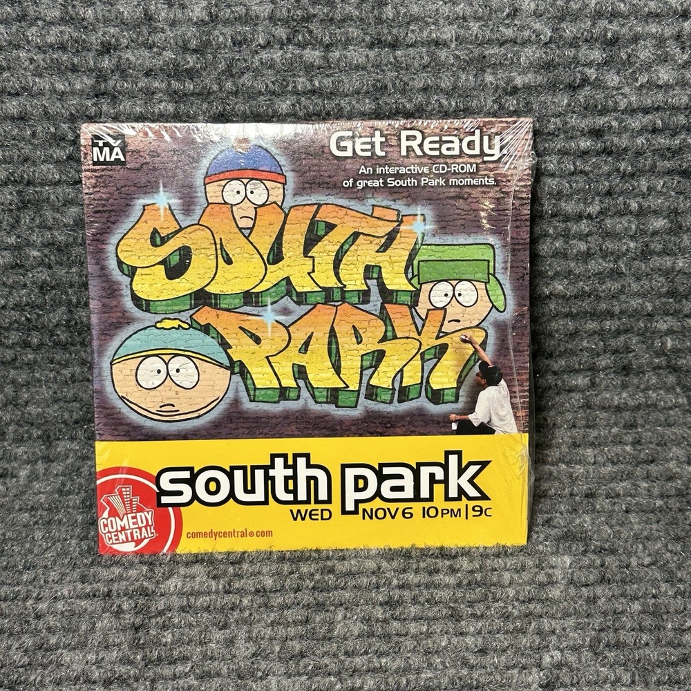 South Park Interactive CD-ROM GET READY Promotion Promo PC‎ 2002 Sealed NEW